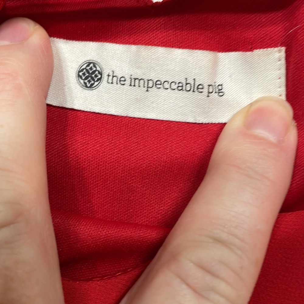 The impeccable Pig red Dress size M/L - Picture 3 of 3